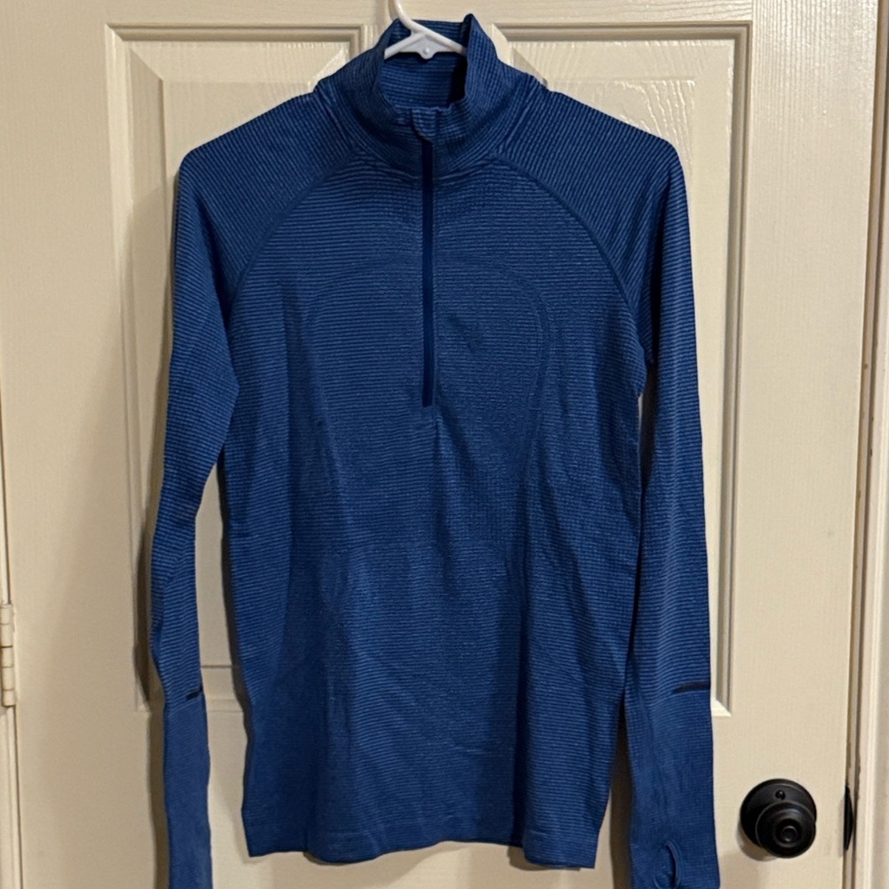 Lululemon Run Swiftly Blue Half Zip 8